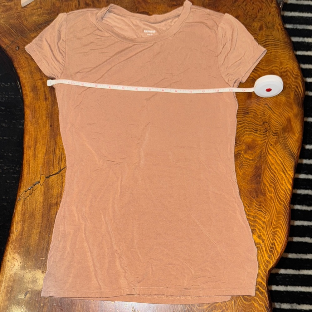 Express Women's Short Sleeve Tan Tee